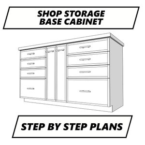 Woodworking Plans - Shop Storage Cabinet - Instant Download