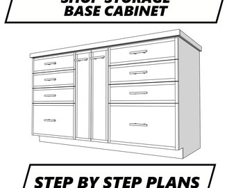 Woodworking Plans - Shop Storage Cabinet - Instant Download