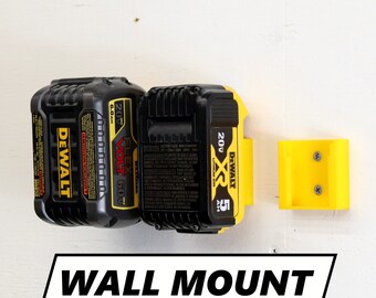 DeWALT Battery Mounts 20V/60V – 4 Pack Wall Holders Hangers – Made In USA - Foto 4