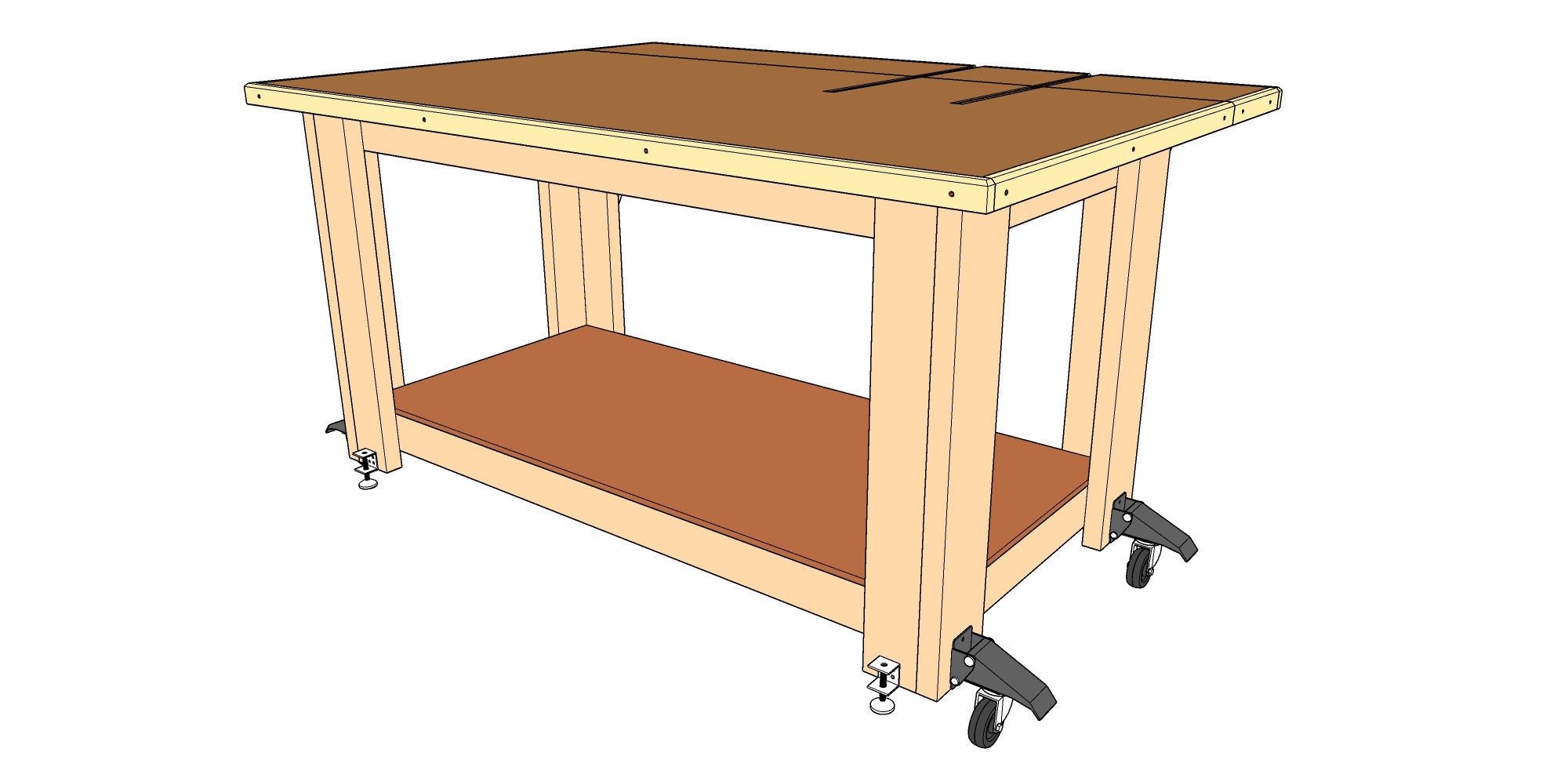 Woodworking Plans Assembly/Outfeed Table Plans Instant Etsy