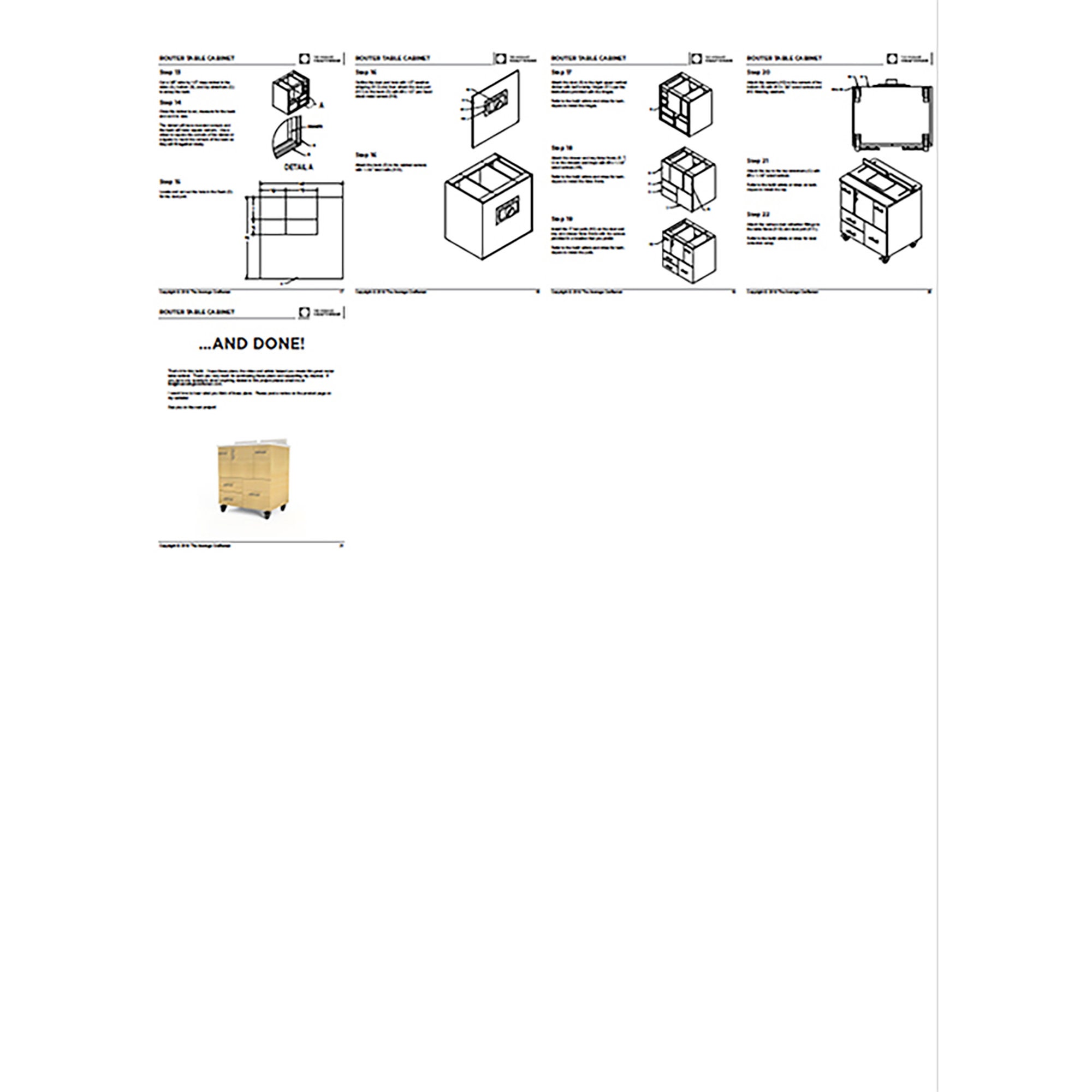 DIY Router Table Cabinet Plans: Woodworking Project (PDF) - Etsy