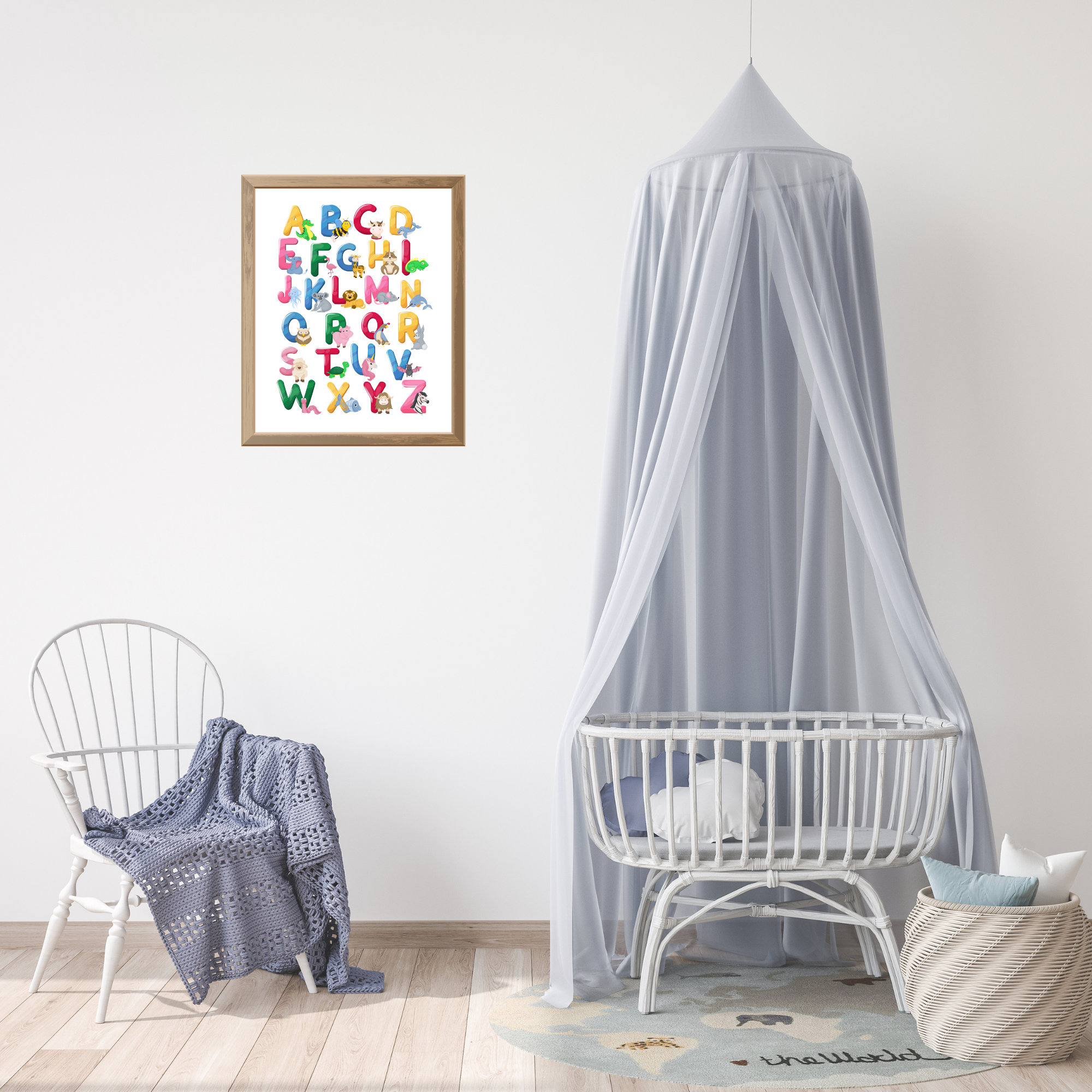 Alphabet Wall Art Printable Wall Art Printable Nursery Etsy