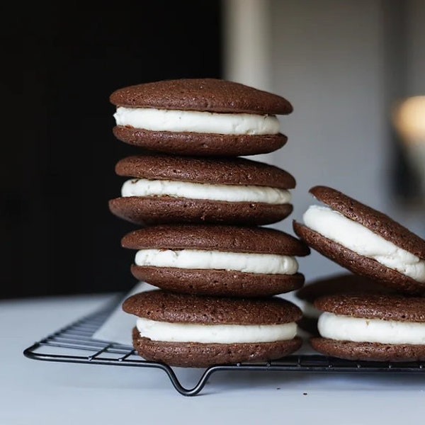 The Original Keto Whoopie Pies with Marshmallow Fluff Filling - Half Dozen Per Box