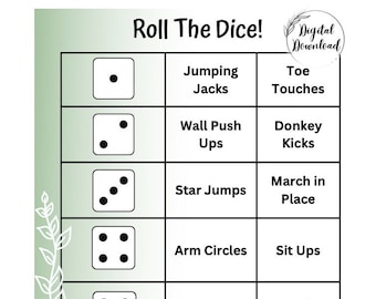 Roll the Dice | Instant Download | Gross Motor Movement & Regulatory Activity | OT Student | Occupational Therapy