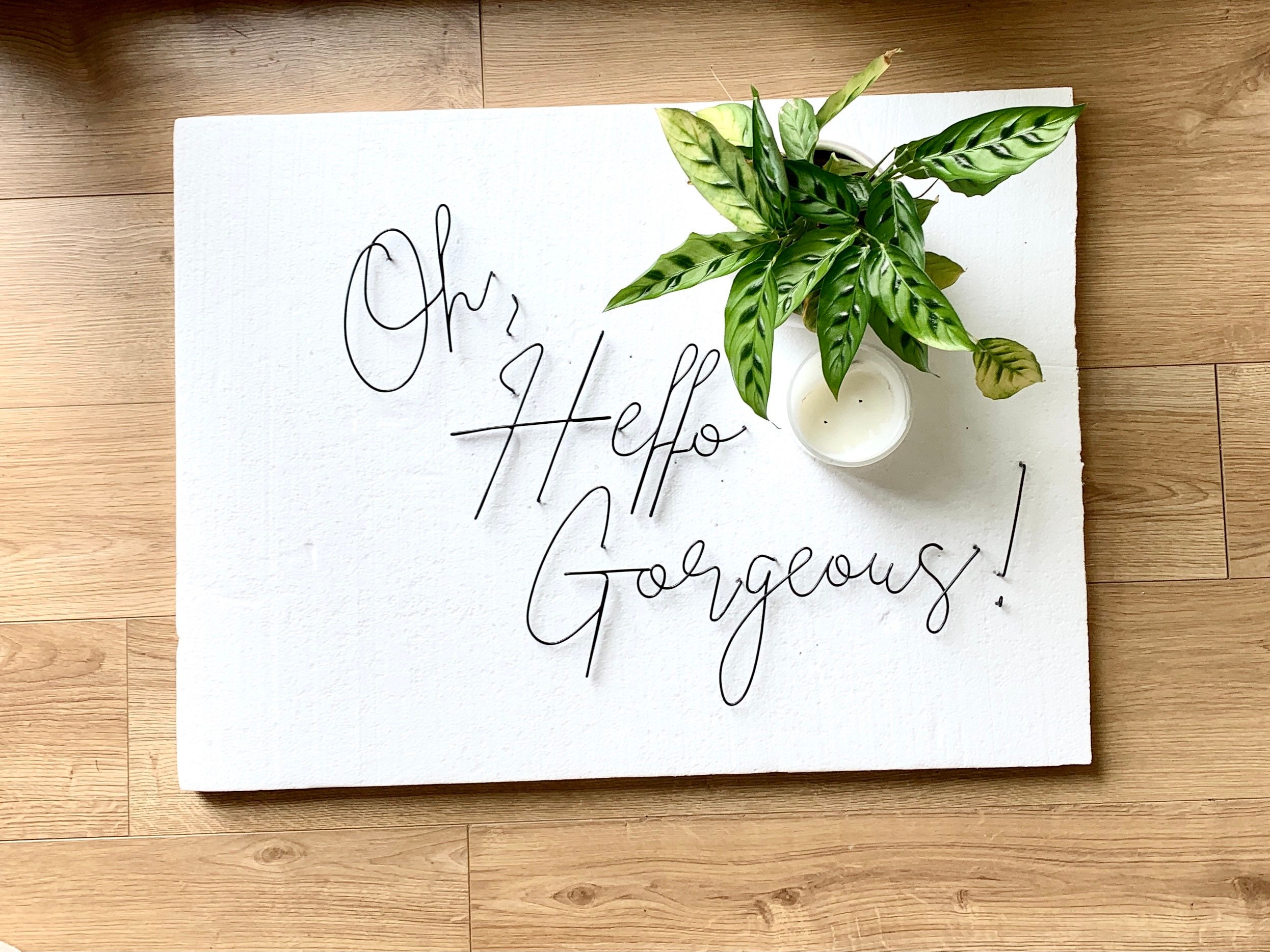 CUSTOM WIRE WORDS Handwritten Wire Phrases Bespoke Wall Etsy UK