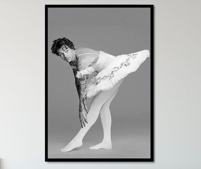 Harry Styles Ballerina Poster Black &White or Colour Print Etsy