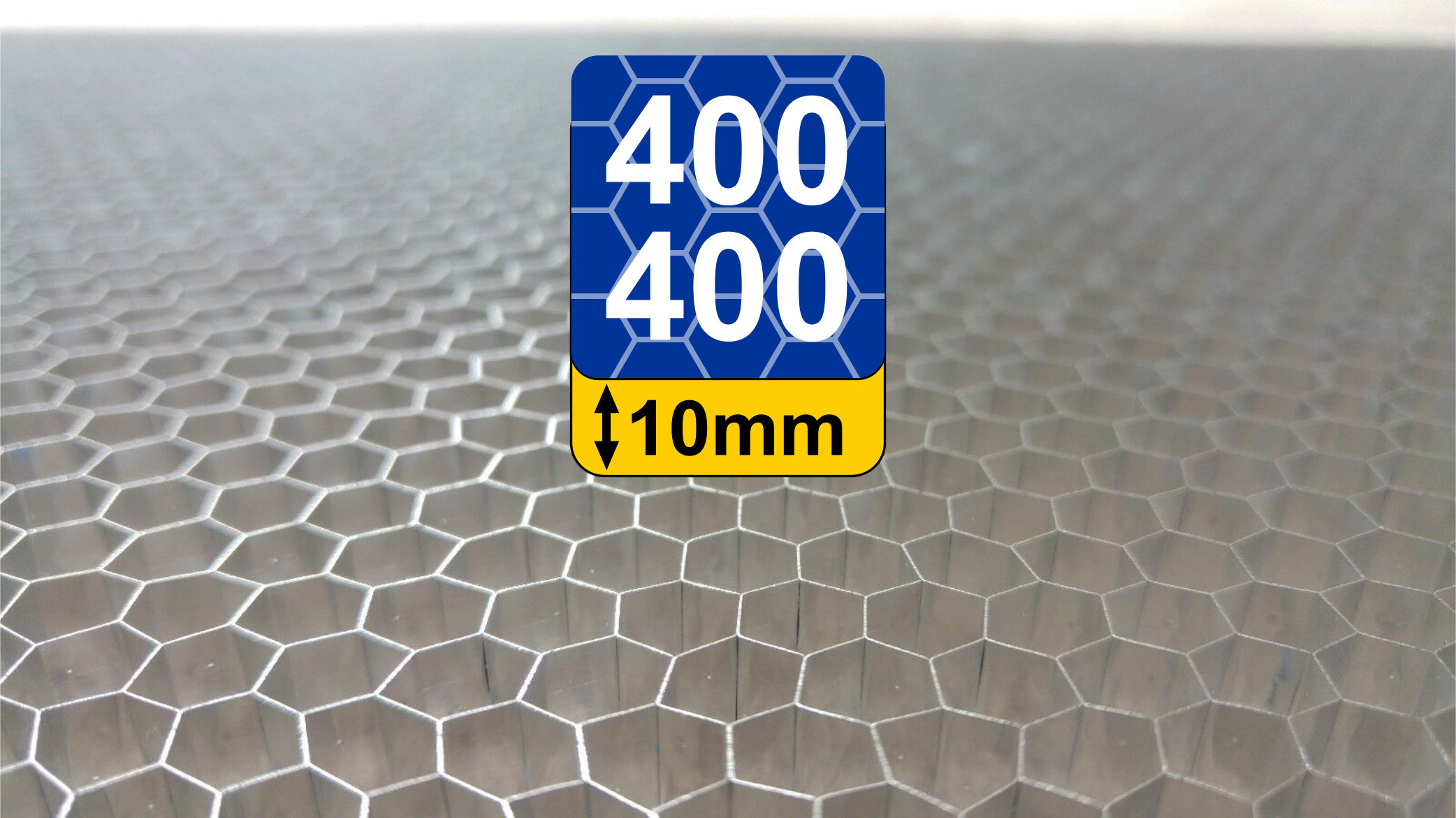 400x400x10mm Honeycomb Plate 15.75x15.75x0.4 Inch With 6,5mm 1/4