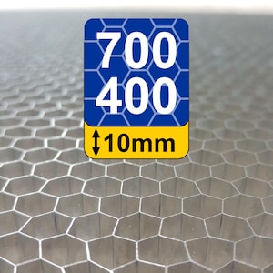 Placa alveolar de 700x400x10mm con celda de 6,5mm para corte por láser CO2