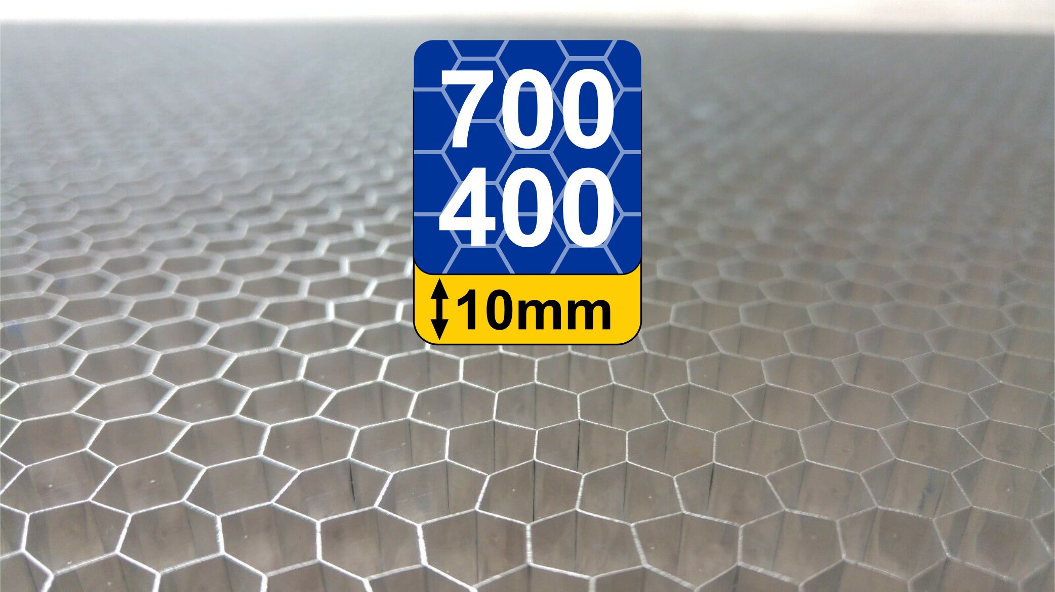 700x400x10mm honeycomb plate  with 6,5mm cell size for CO2 laser cutting