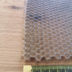 300x200x10mm honeycomb plate with 6,5mm cell size for CO2 laser cutting image 3