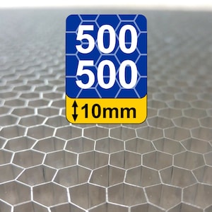 Placa alveolar de 500x500x10mm para XTOOL D1 con tamaño de celda de 6,5mm (1/4&#39;&#39;) para corte por láser CO2