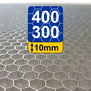 Placa alveolar de 400x300x10mm con tamaño de 6,5mm para impresoras láser de CO2