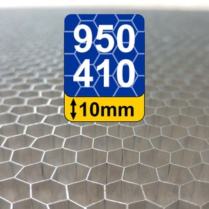 Placa alveolar de 950x410x10mm con celda de 6,5mm para corte por láser CO2