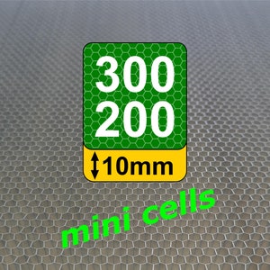 300x200x10mm honeycomb plate  (12x8 in) with 3,5mm (1/8 in) cell size for CO2 laser cutting