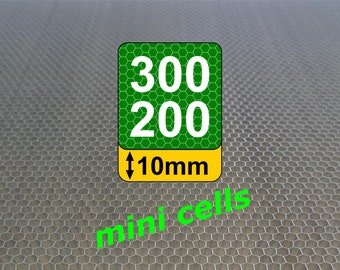 300x200x10mm honeycomb plate  (12x8 in) with 3,5mm (1/8 in) cell size for CO2 laser cutting