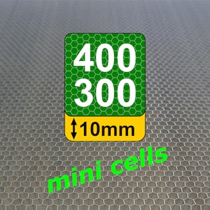 400x300x10mm honeycomb plate  (15.75x11.75x0.4 inch) with 3,5mm (1/8 in) SMALL cell size for CO2 laser cutting