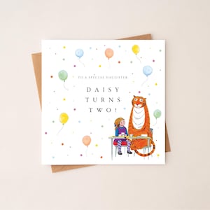 Personalised Tiger Who Came To Tea Card