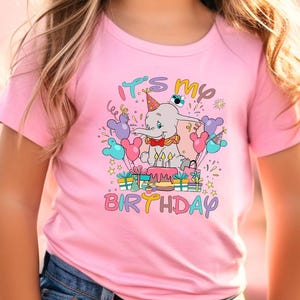 Disney Dumbo It's My Birthday Shirt, Disney Family Vacation Gift, Magic Kingdom T-Shirt, Dumbo Birthday Sweatshirt, Disney Kids Birthday Tee