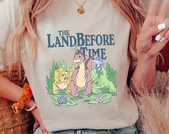 The Land Before Time Shirt, Pastel Dinosaur Friends T-Shirt, Land Before Time Party Sweatshirt, Dino-Mite Journey Tee, Dinosaur Party Gift