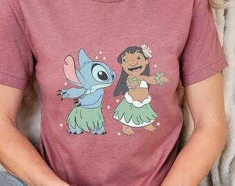 Disney Stich and Lilo Shirt, Disney Lilo and Stitch Dancing Tee, Funny Stitch Sweatshirt, Disneyworld Family T-Shirt, Disney Cartoon Gifts