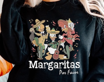 Disney Margarita Por Favor Shirt, Margaritas Sweatshirt, Margaritas Epcot Tee, The Three Caballeros T-Shirt, Disneyworld Trip Family Gift