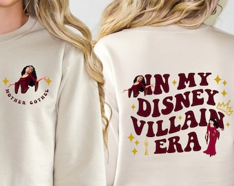 In My Disney Villain Era Shirt, Disney Villains T-Shirt, Disney Maleficent Sweatshirt, Villains Matching Shirt, Evil Queen Tee, Disney Gift
