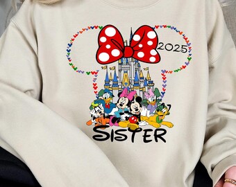 Custom Disney Castle 2025 Shirt, Family Matching TShirt, Disney Family 2026 Tee, Mickey and Friends Tee, Family Trip Gift, Disney Sweatshirt