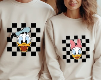 Mickey & Friends Checkered Shirt, Disney Mickey Squad Sweatshirt, Disney Family Tee, Disney Family Vacation T-Shirt, Disney Matching Gift