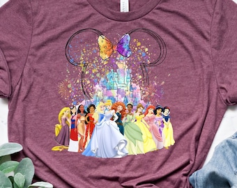 Disney Princess Castle Shirt, Disney Vacation Sweatshirt, Disney Princesses Squad T-Shirt, Disney Girl Trip Tee, Princess Birthday Gifts