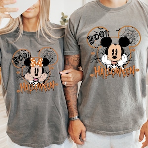 Mickey en vrienden Boo-shirt, Disney bijpassende Halloween-T-shirt, Disney Family Sweatshirt, Mickey and Friends-T-shirt, Disney 2024 Halloween-cadeau