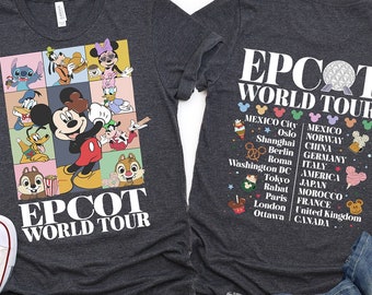 Disney Epcot World Tour Shirt, Drink Around The World Traveler Sweatshirt, Disney Family Matching Tee, Epcot T-Shirt, Disney Trip Gifts