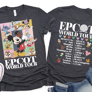 Disney Epcot World Tour Shirt, Drink Around The World Traveler Sweatshirt, Disney Family Matching Tee, Epcot T-Shirt, Disney Trip Gifts