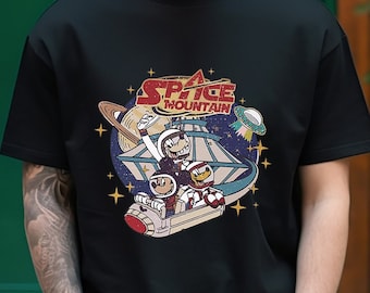 Disney Space Mountain Shirt, Magical Kingdom Sweatshirt, Mickey And Friends Space T-Shirt, Vintage Disney Gift, Vintage Space Mountain Tee