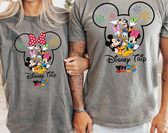 Disney Trip 2025 Shirts, Disney 2026 Vacation T-Shirt, Disney Couple Matching Sweatshirt, Epcot Trip Tee, Disney Mickey and Friends Gift