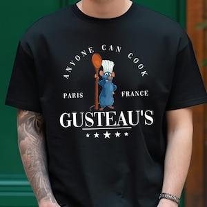 Ratatouille Shirt, Anyone Can Cook Gusteau&#39;s T-Shirt, Little Chef Remy Sweatshirt, Ratatouille Movie Tee, Disney Chef Gift, Remy Rat T-Shirt