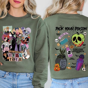 Villains Evil Tour Disney Shirt, Disney Evil Queens Tee, Disney Villains Characters Sweatshirt, Evil Friends Matching T-Shirt, Disney Gift