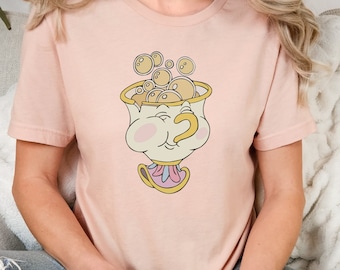 Chip Shirt, Beauty and The Beast T-Shirt, Disneyland Shirts, Disney Tee, Disneyland Shirt, Disney World Shirt, Simple Disney Tee, Princess