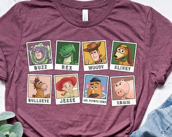 Toy Story Characters Shirts, Toy Story Land Sweatshirt, Disneyland Shirts, Disneyworld Family Matching Tee, Disney Family Vacation Gifts