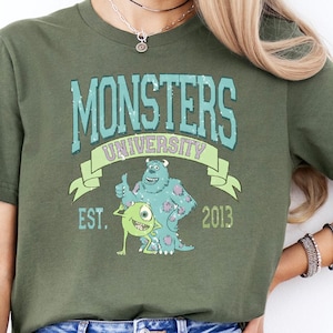 Retro Monsters University Shirt, Vintage Monster Inc Tee, Disney Mike Wazowski Sweatshirt, Mike and Sully T-Shirt, Disneyworld Family Gift