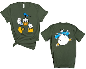 Two Sided Grumpy Donald Duck Shirt, Funny Donald Duck T-Shirt, Disney Funny Donald Duck Tee, Disney Duck Sweatshirt, Funny Donald Duck Gift