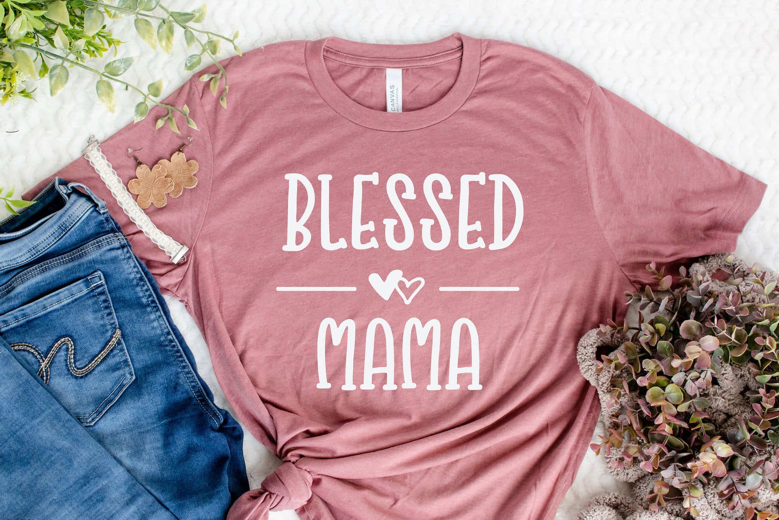 Blessed Mama T-shirt-mothers Day T-shirt-mom Shirt-t-shirt - Etsy