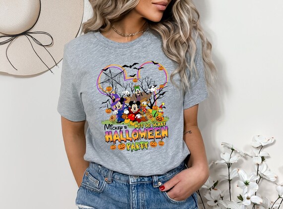 Mickey's Not-So-Scary Halloween Party Shirt, Halloween Family T-Shirt, Disney Halloween Sweatshirt, Halloween Gift, Mickey and Friends Tee