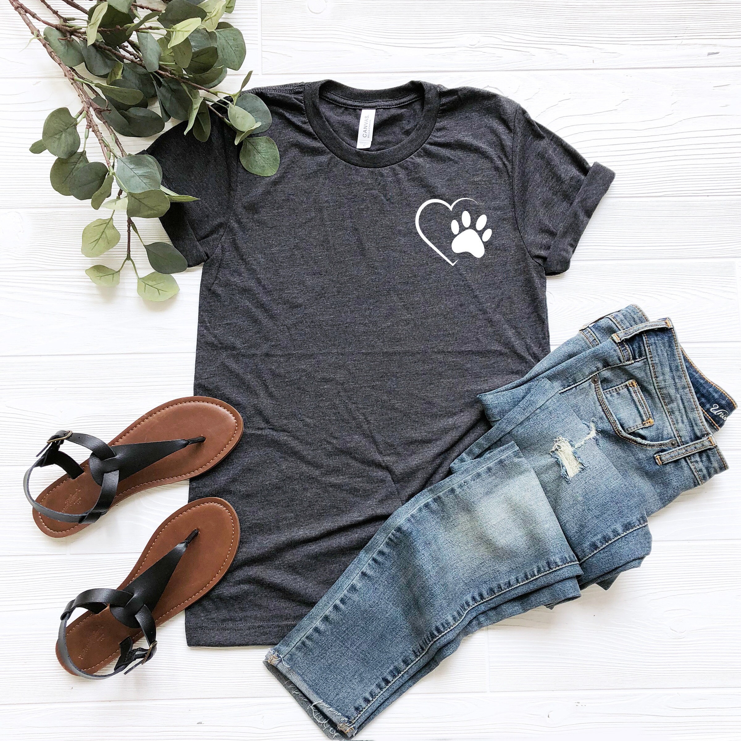 Dog Pocket Heart Shirt Big Dog Shirt Dog Owner Shirt Shirt Etsy