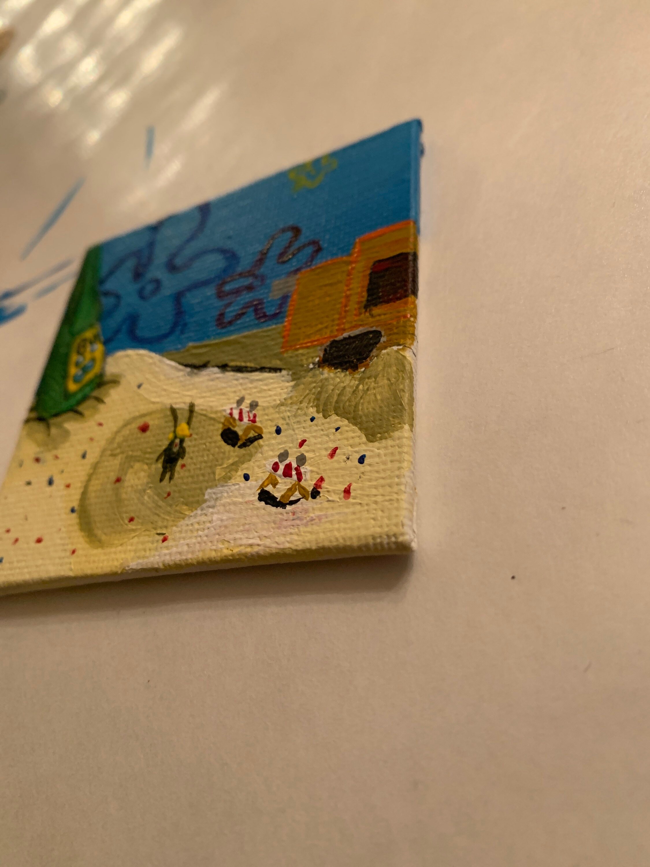 I am small plankton painting | Etsy