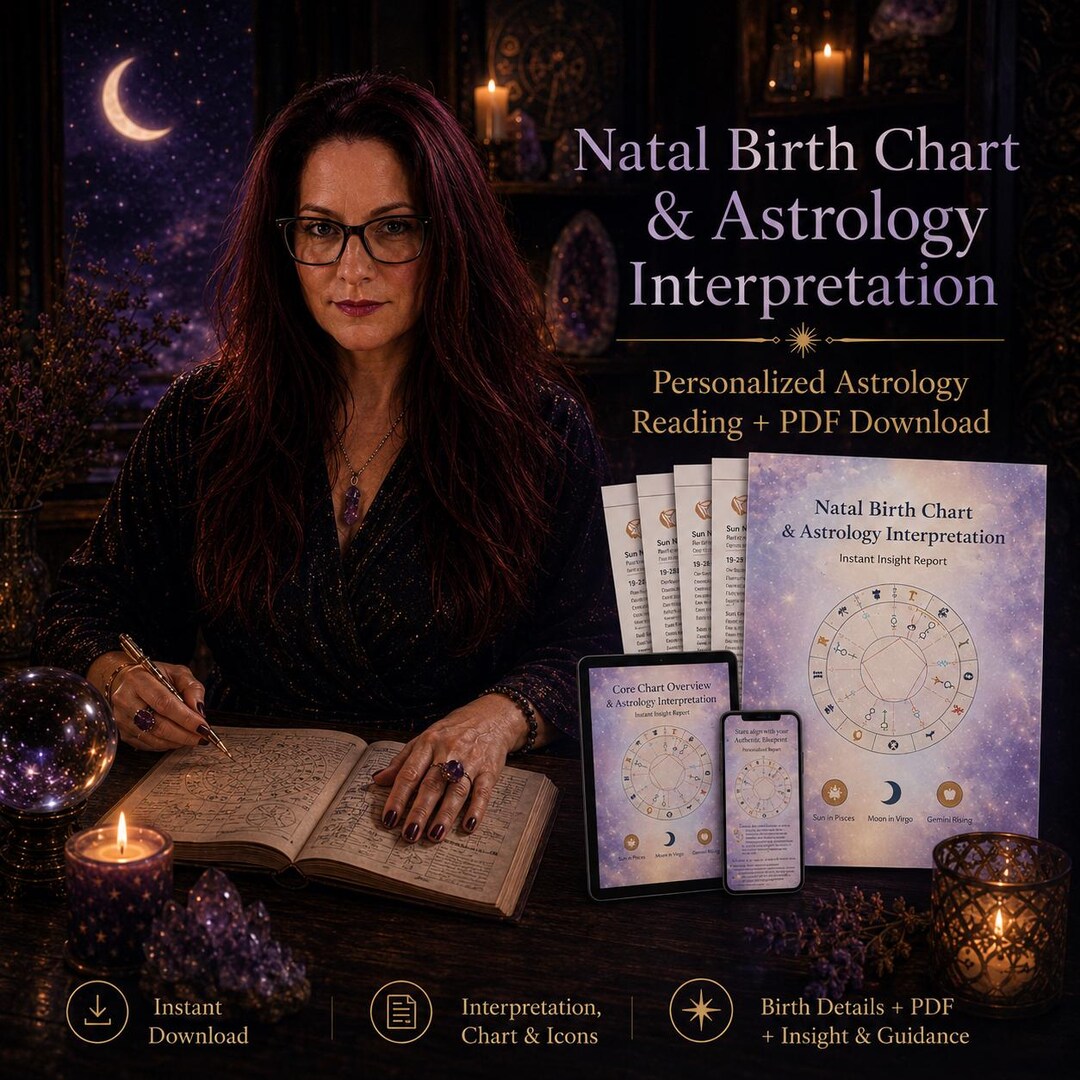 Personalized Natal Birth Chart Reading | Astrology Interpretation ...