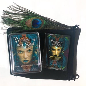 COMBO DE TAILLE POKER - 3 articles : Cartes Oracle, Booster Deck, Sac de Tarot, Cartes de divination, Cartes Magic 8 Ball, Oui Non Cartes Oracle directes