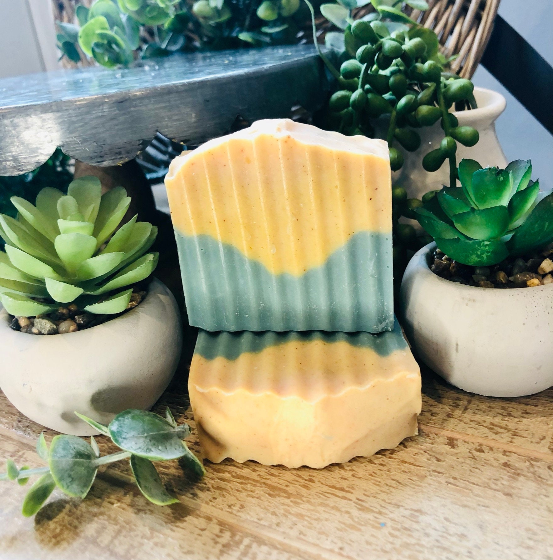 Cucumber melon bar soap Turmeric Soap Handcrafted soap l Etsy