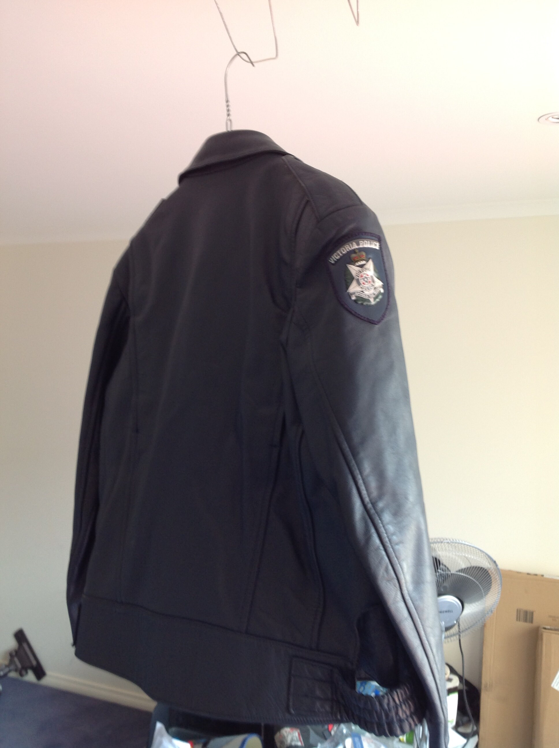 Australian Police Leather Jacket Etsy