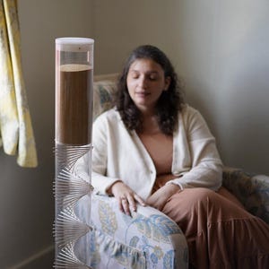 XL Amaranth Rainstick: 20-Minute Gentle Rain Sound - Meditation, Sound Healing