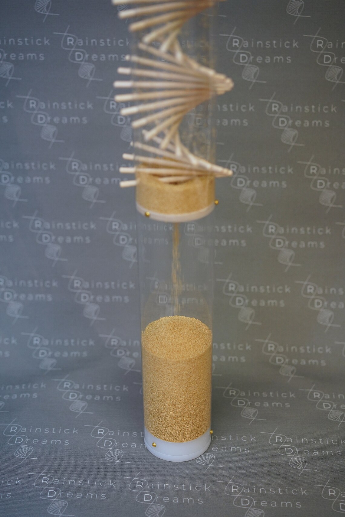 Large Amaranth Rainstick 10 Minute Long Duration Clear Spiral Etsy